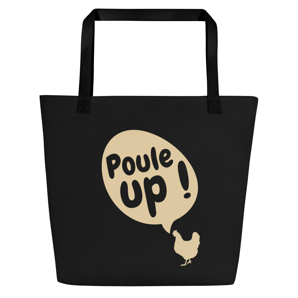 Poule up - Tote bag large all over