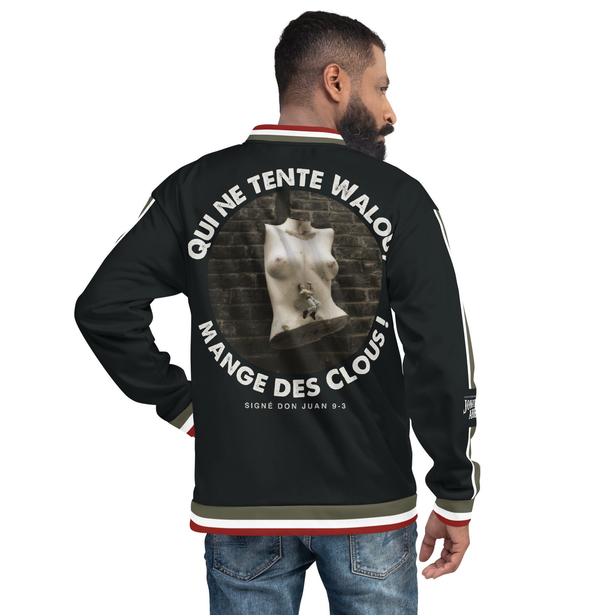 Jonathan abbou - Veste de bombardier unisexe - Clous