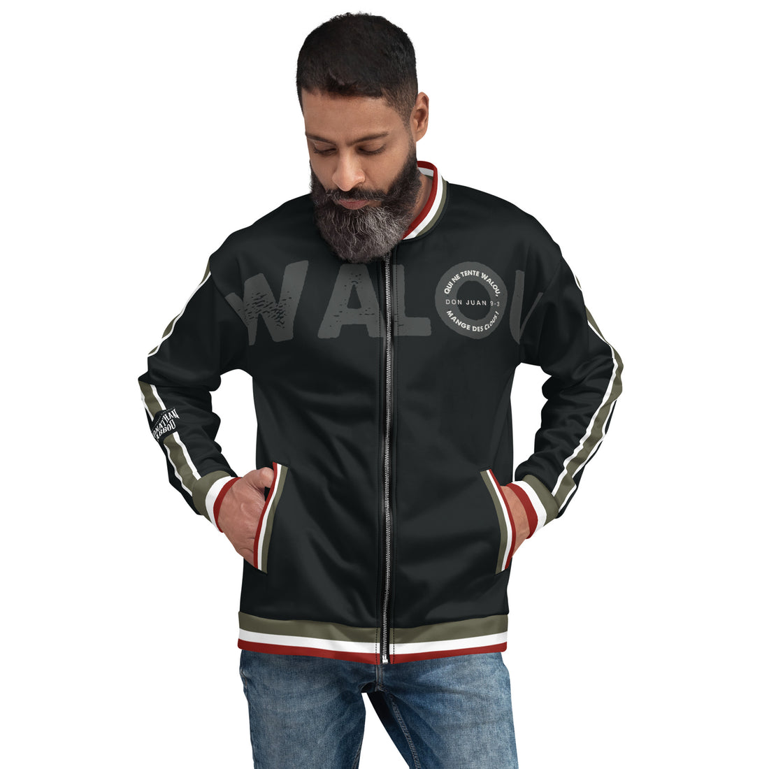 Jonathan abbou - Veste de bombardier unisexe - Clous