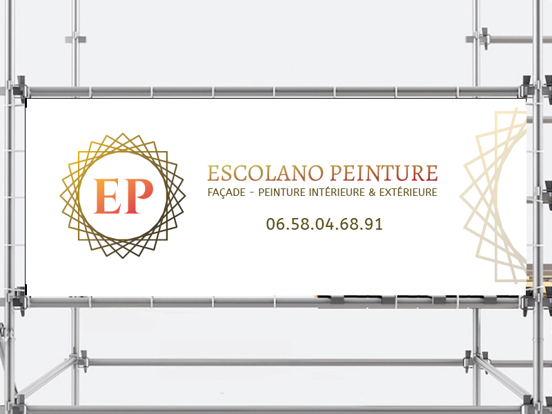 Escolano Peinture - Bâche en PVC - 3x1m