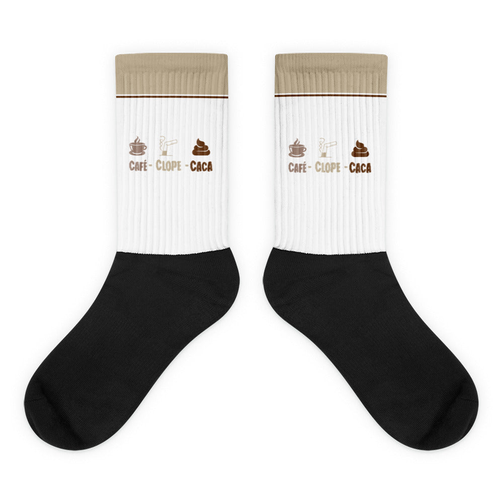 Café-clope-caca - Chaussettes