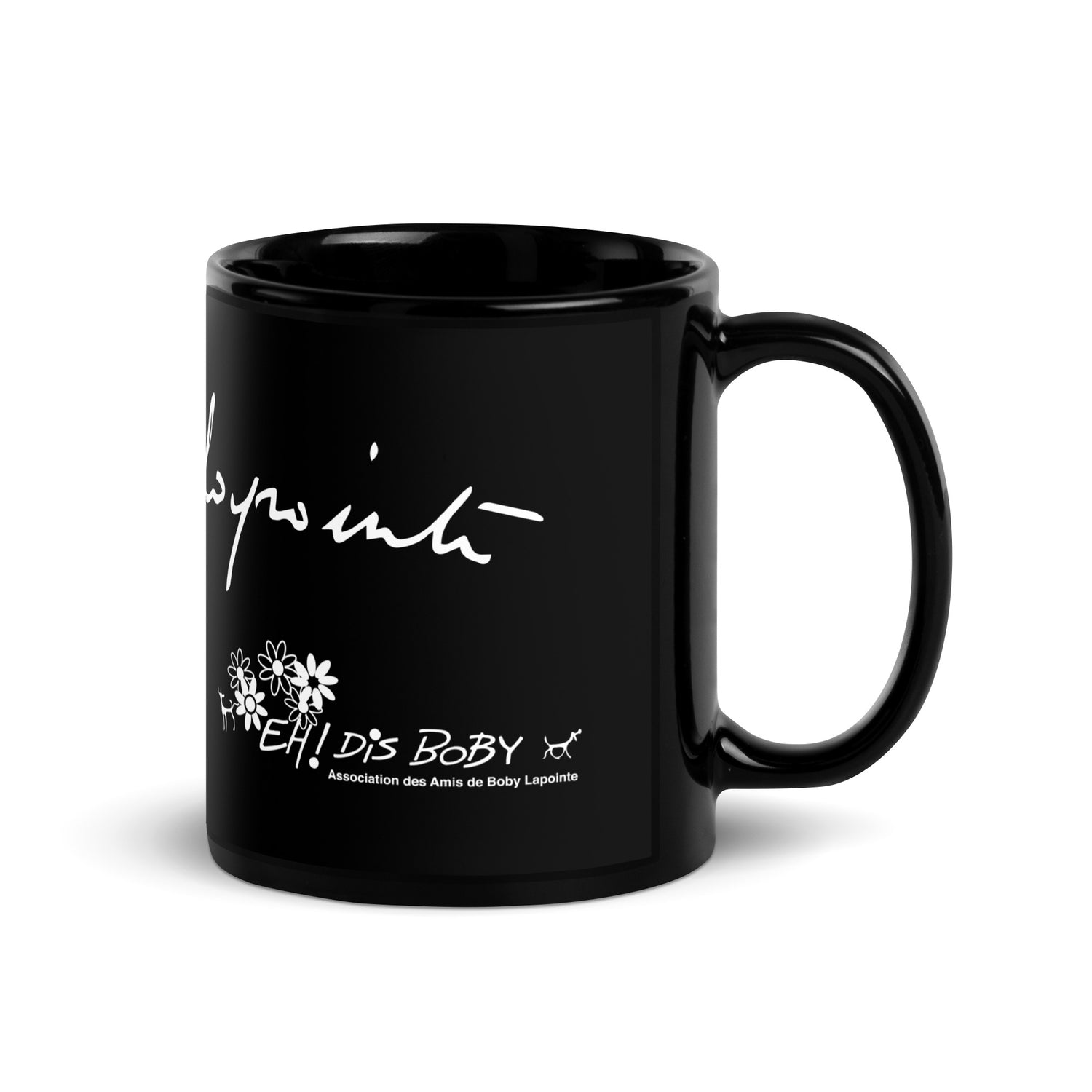 Signature Boby Lapointe + Asso - Pro - Mug brillant noir