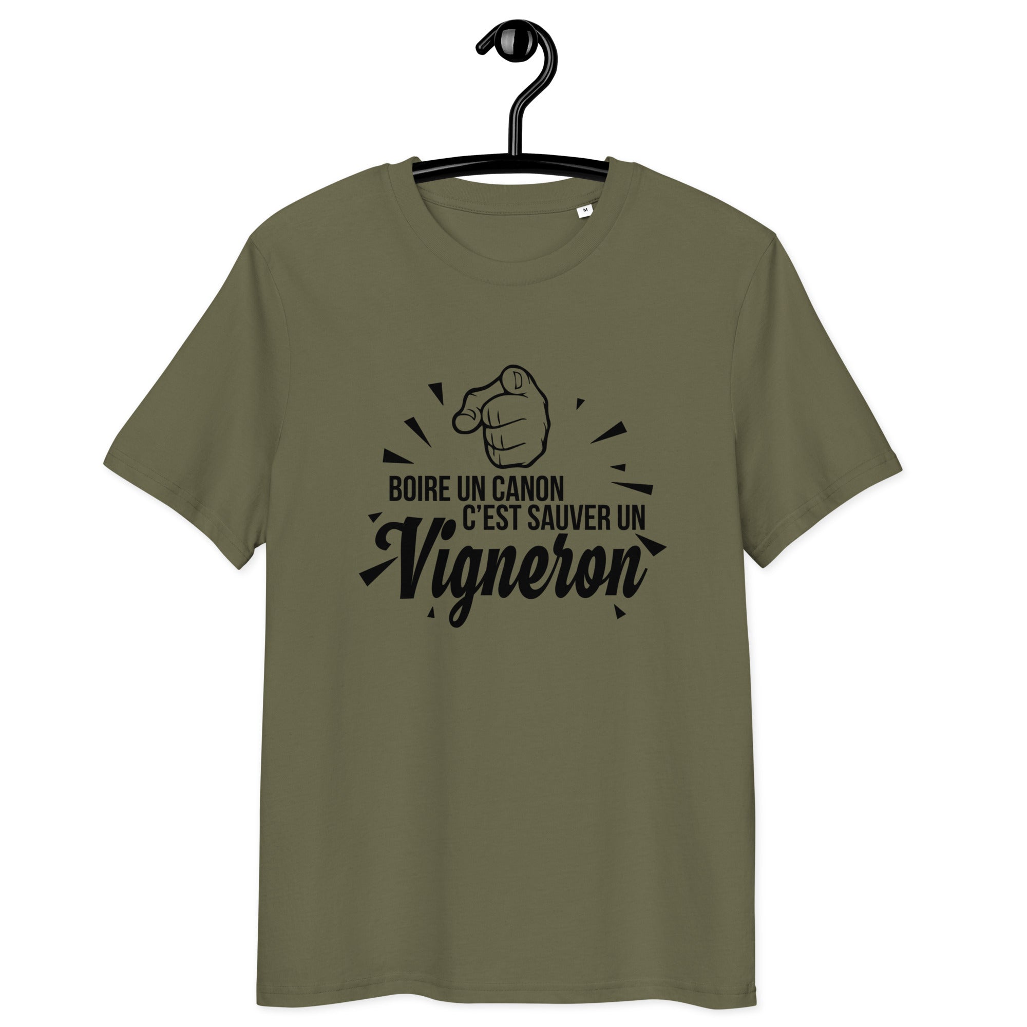 boire-un-canon-sauver-un-vigneron-tshirt-coton-bio-kaki-noir
