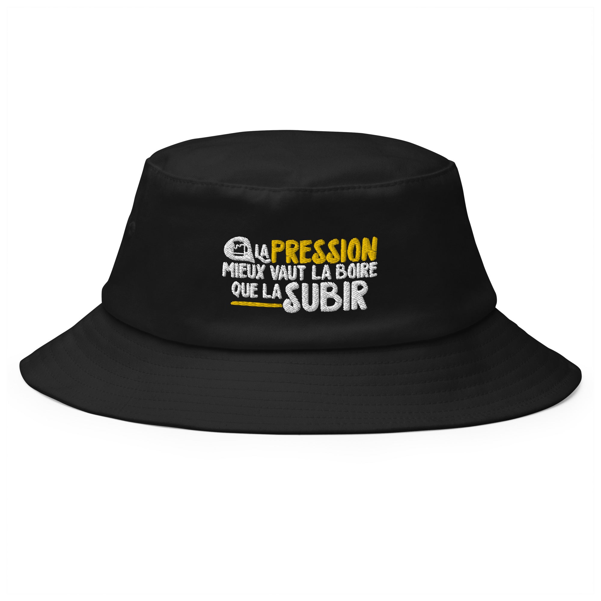 La pression mieux vaut la boire - Bob Old School - Brodé