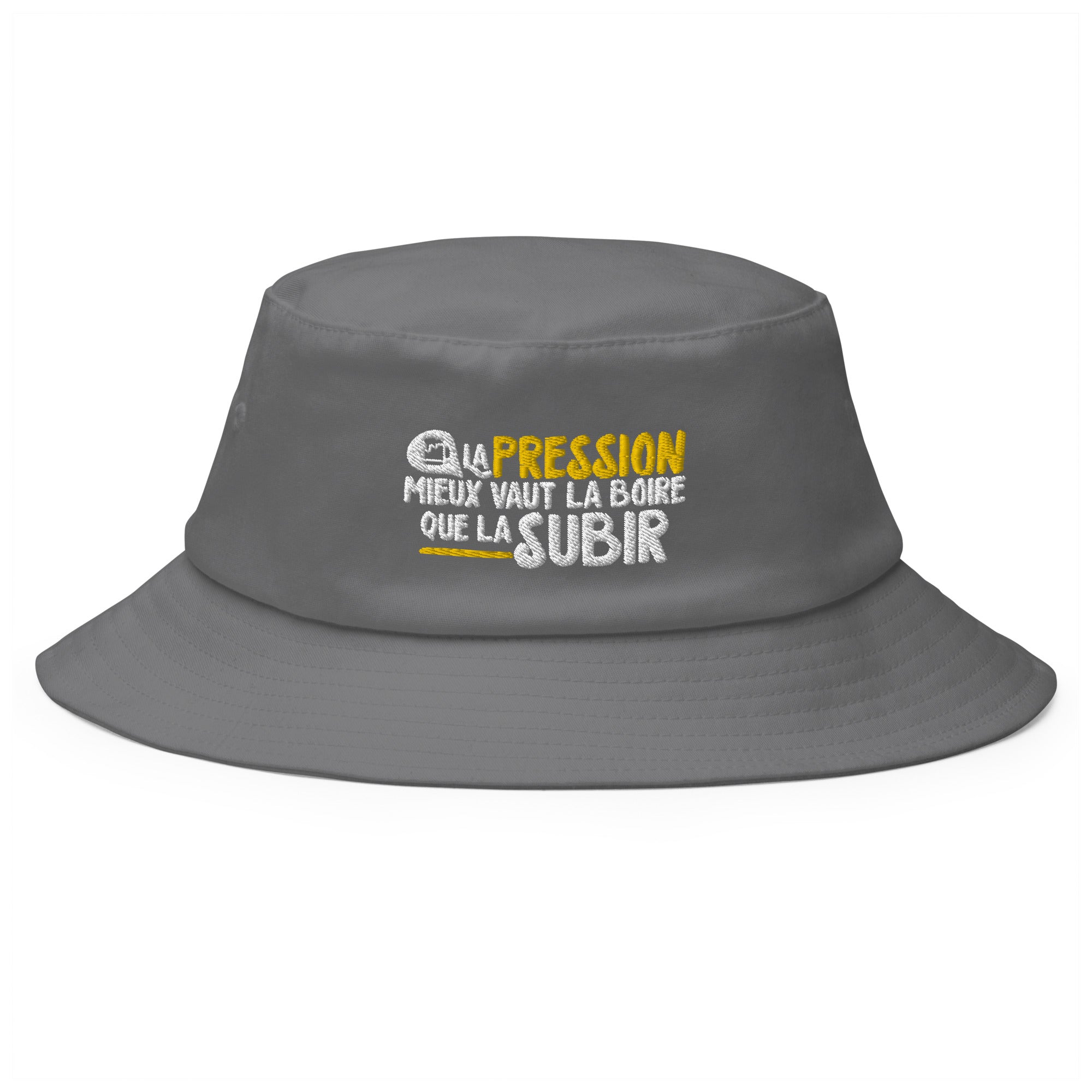 La pression mieux vaut la boire - Bob Old School - Brodé