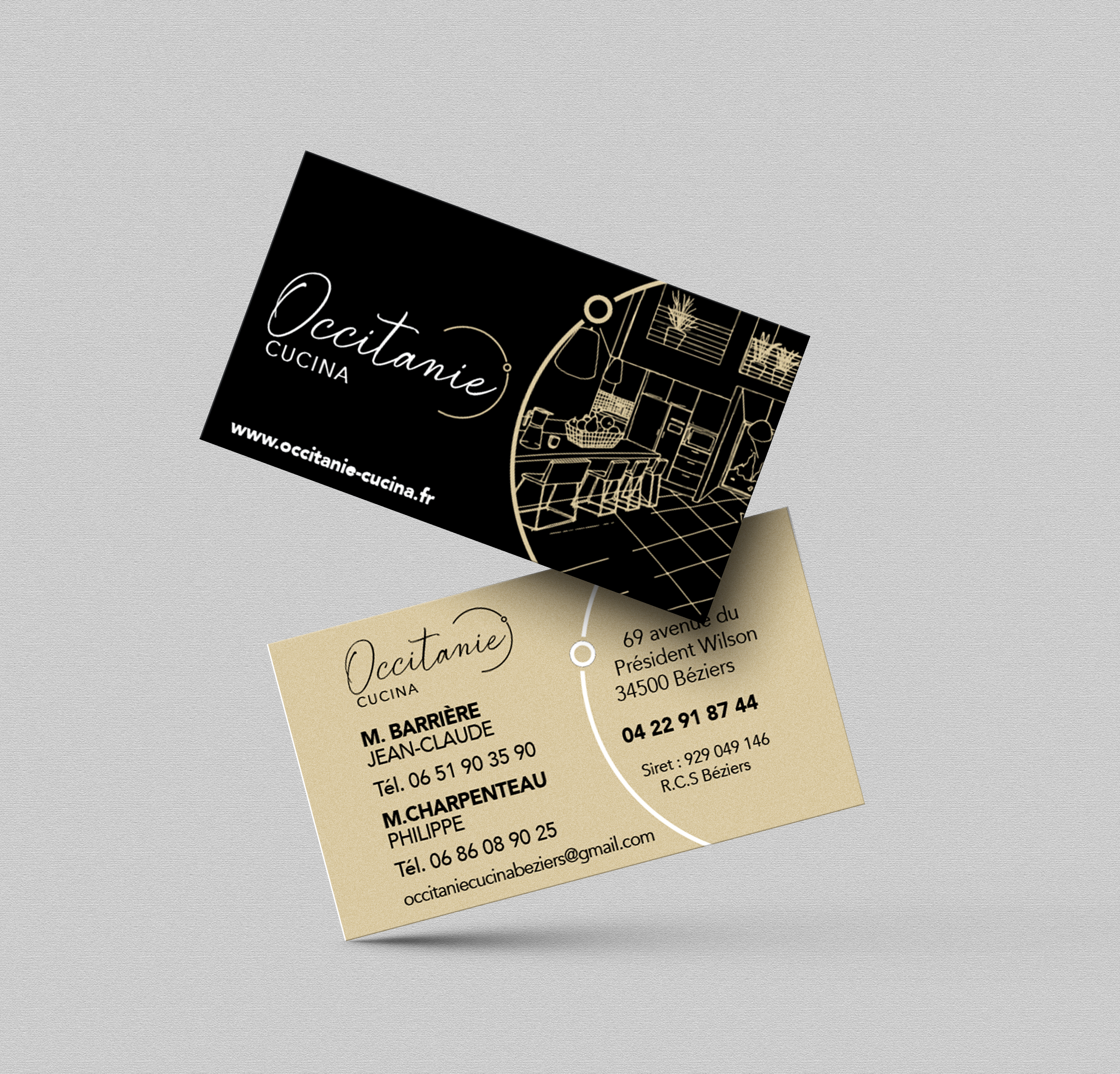 Occitanie Cucina - Carte de visite 85x54mm
