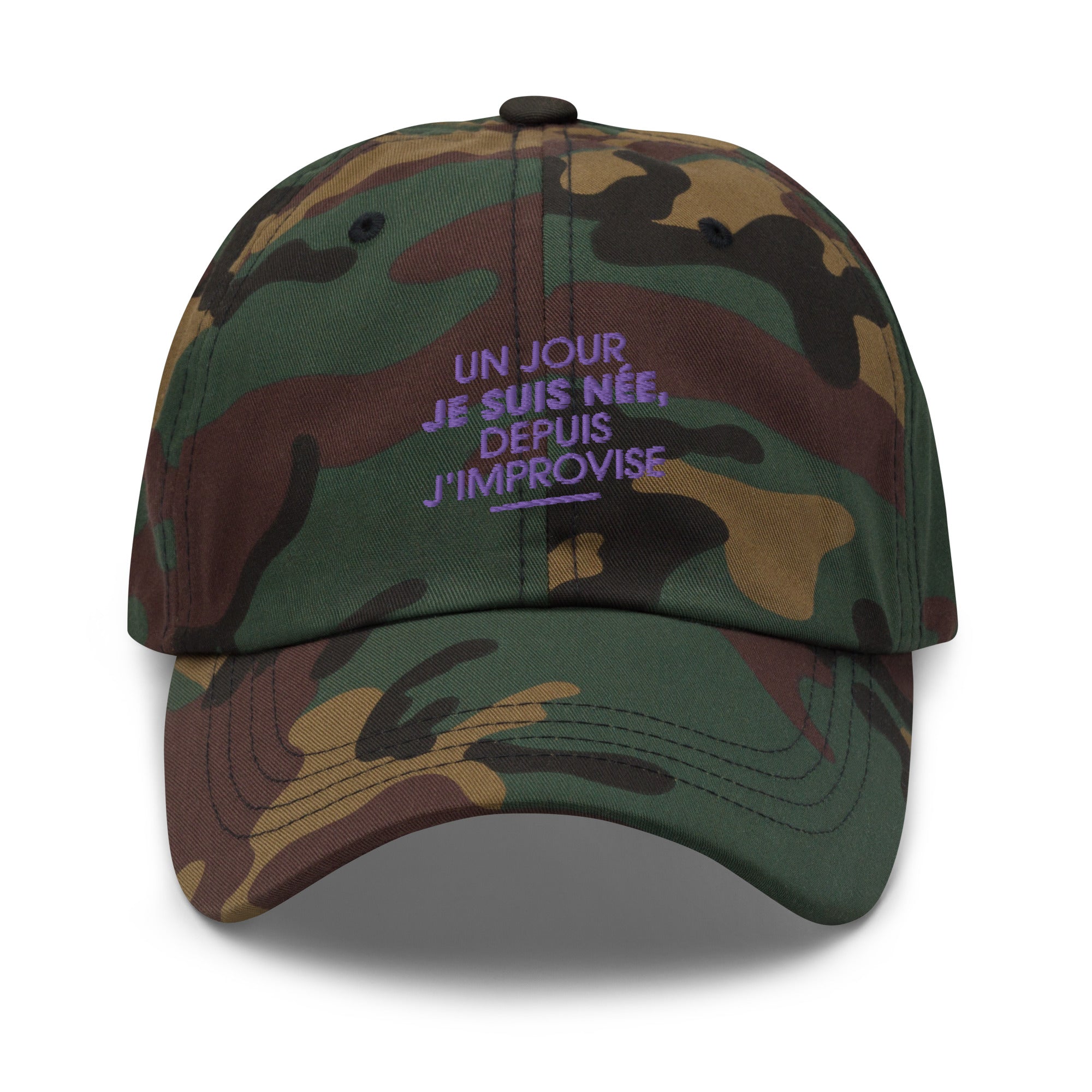 Un jour je suis née - casquette brodée