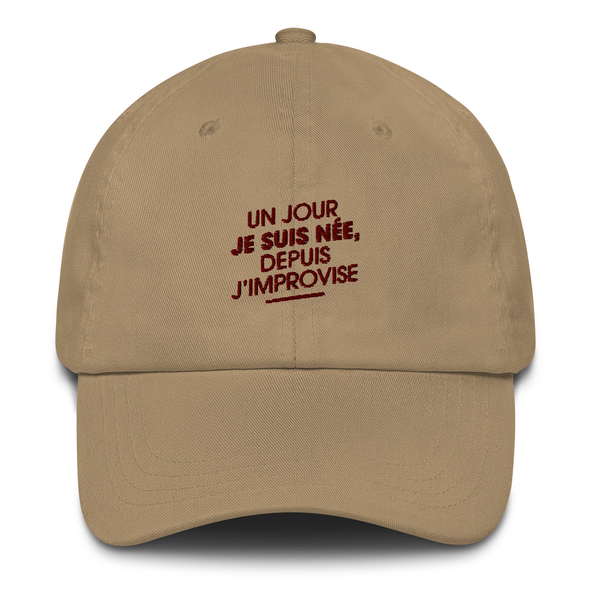 Un jour je suis née - casquette brodée
