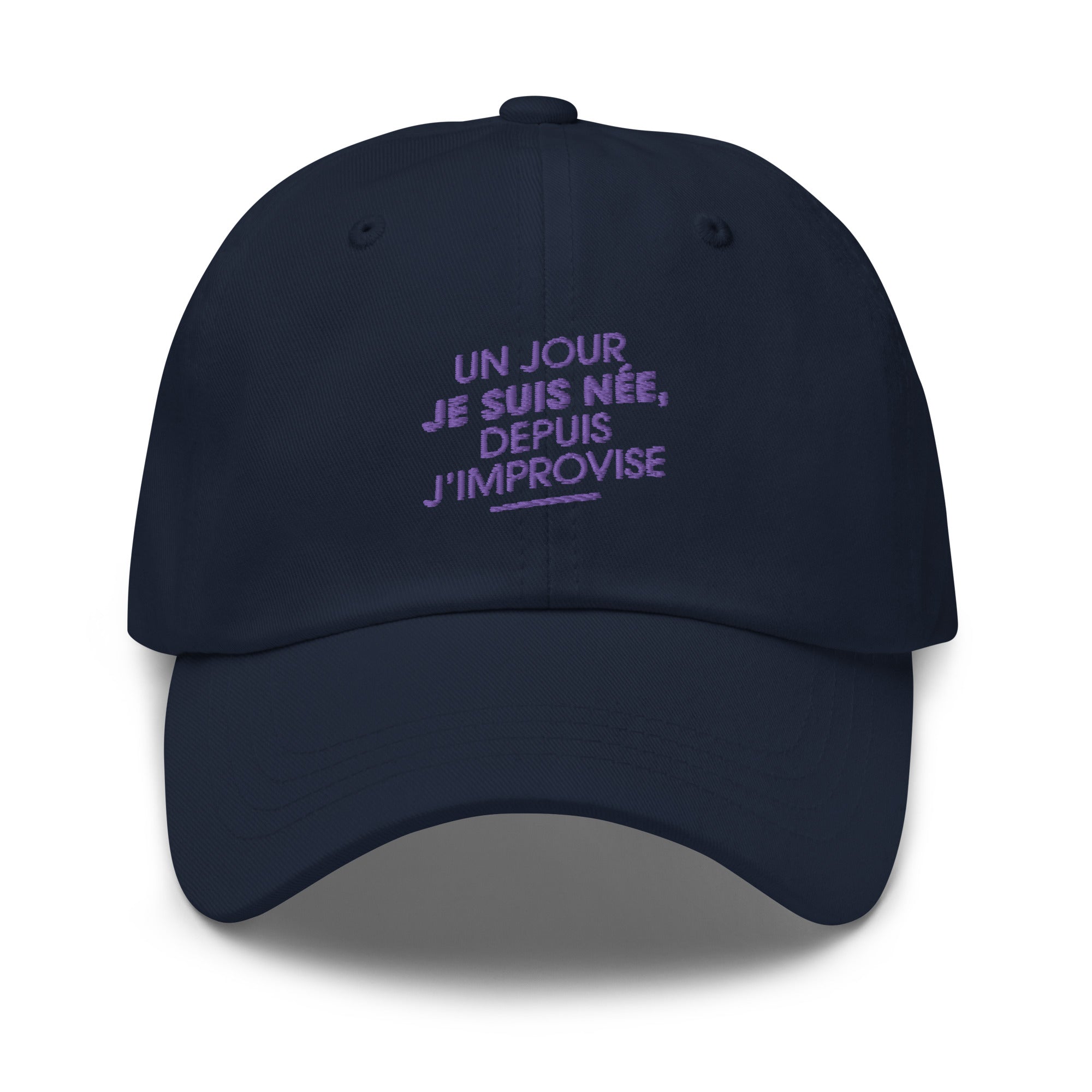 Un jour je suis née - casquette brodée