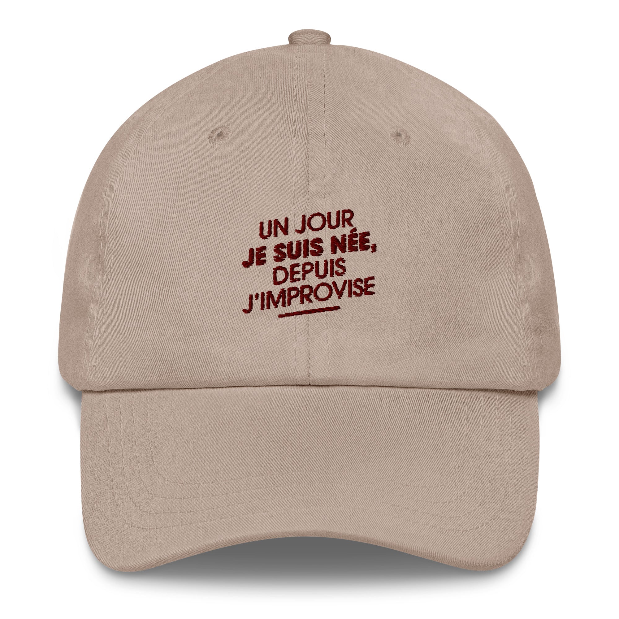 Un jour je suis née - casquette brodée