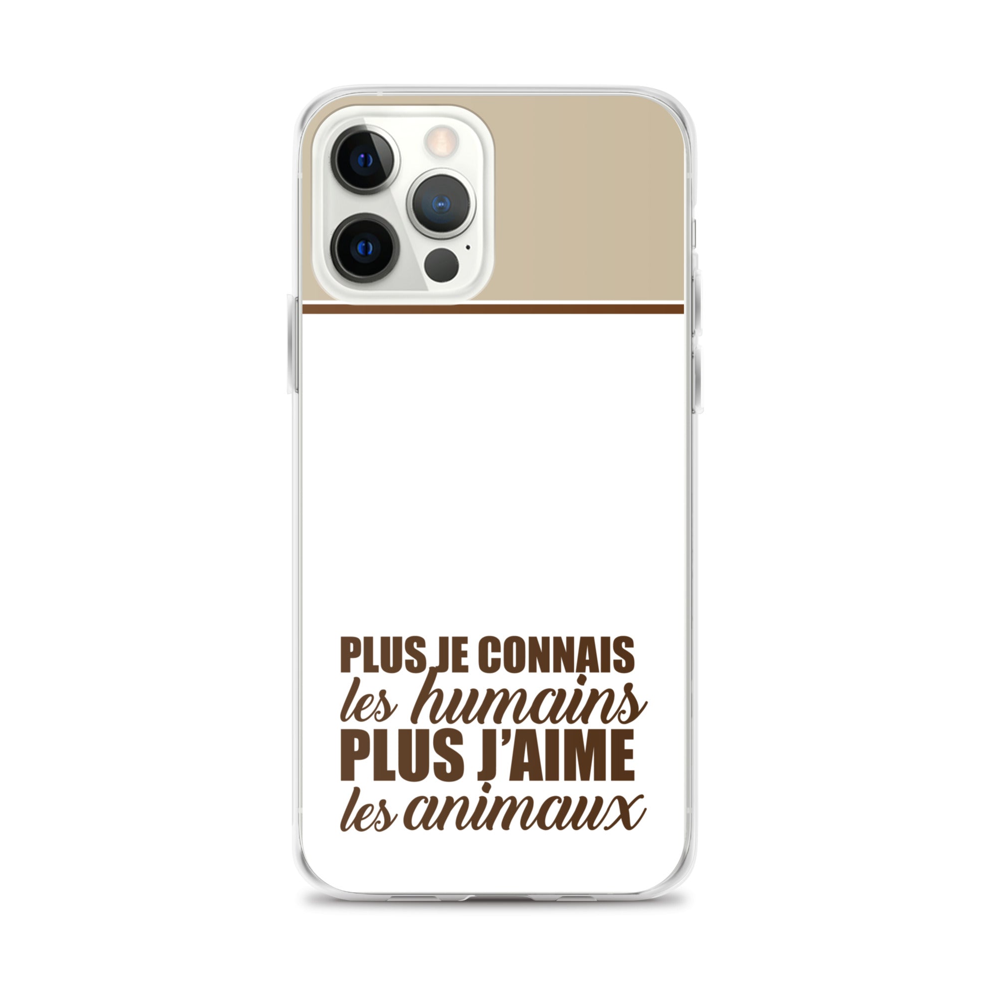 Plus je connais les humains - Marron - Coque pour iPhone®