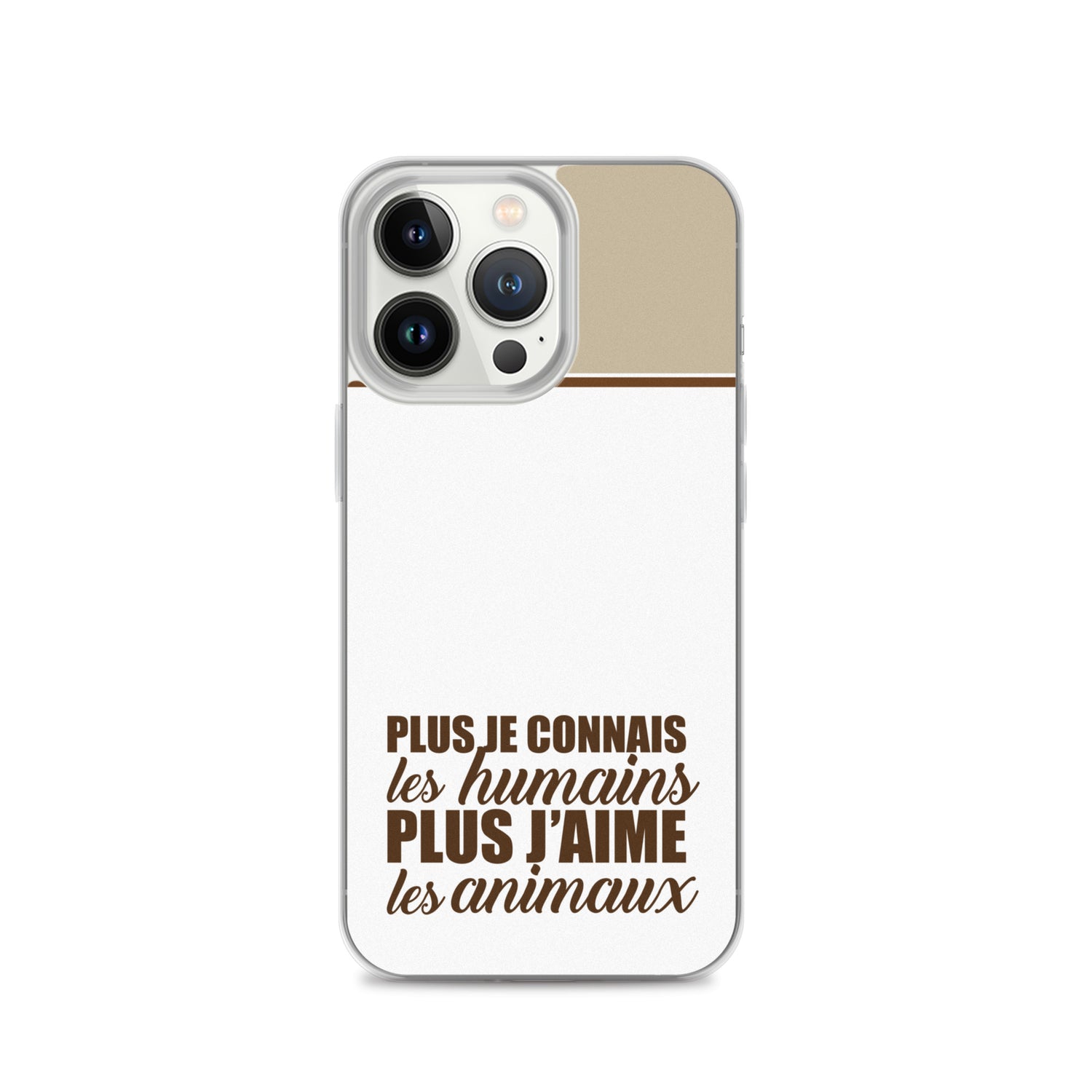 Plus je connais les humains - Marron - Coque pour iPhone®