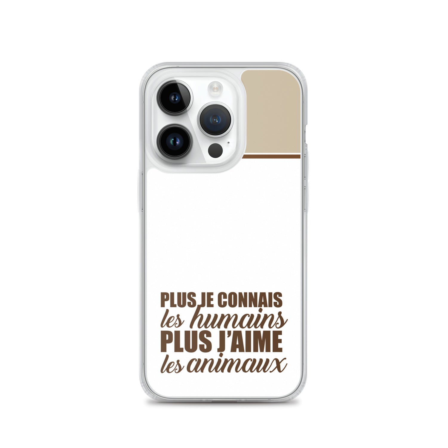 Plus je connais les humains - Marron - Coque pour iPhone®