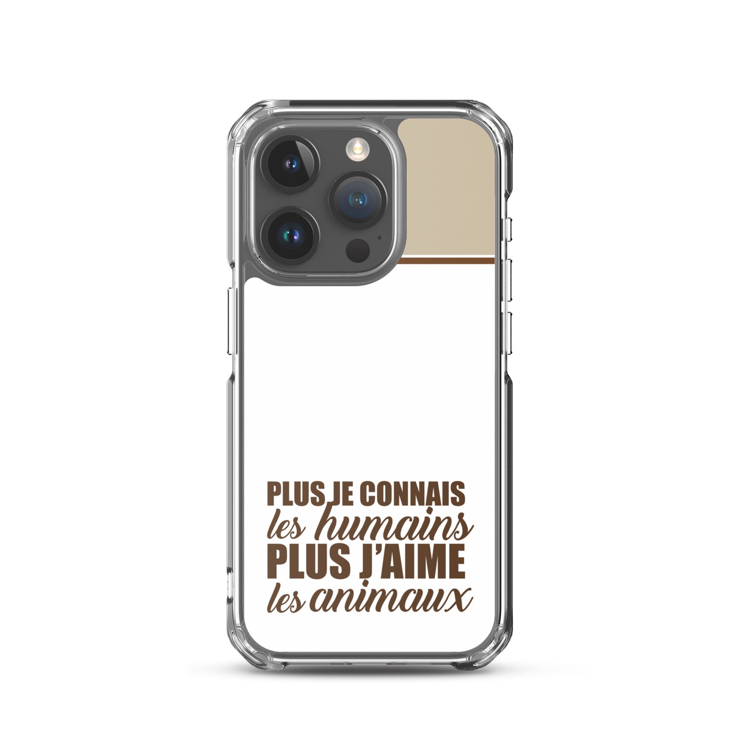 Plus je connais les humains - Marron - Coque pour iPhone®