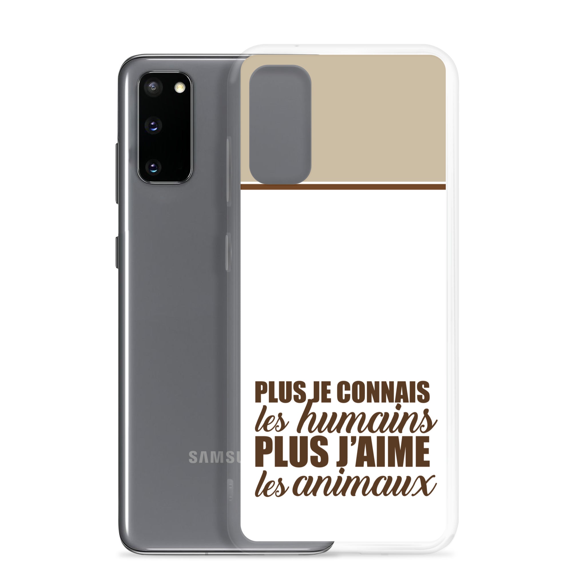 Plus je connais les humains - V2 - Coque Samsung®