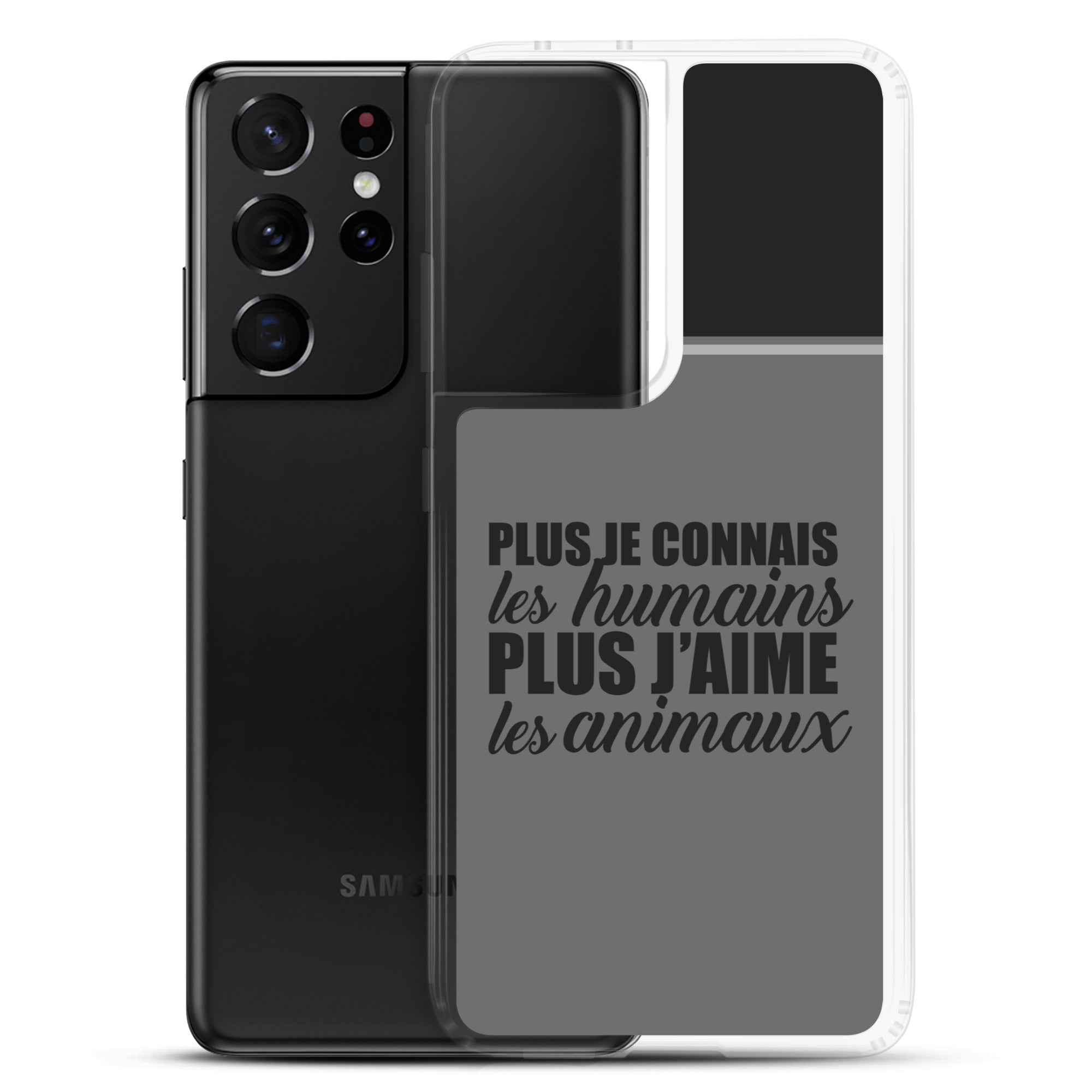 Plus je connais les humains - Coque Samsung®
