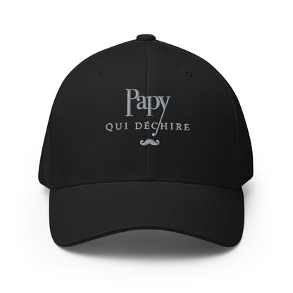 Papy qui déchire - Casquette Structurée en Sergé