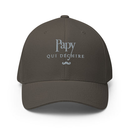 Papy qui déchire - Casquette Structurée en Sergé