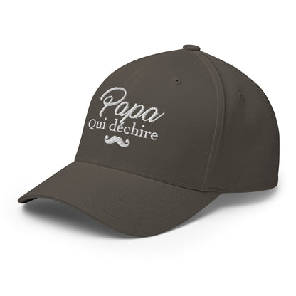 Papa qui déchire - Casquette Structurée en Sergé - Brodée