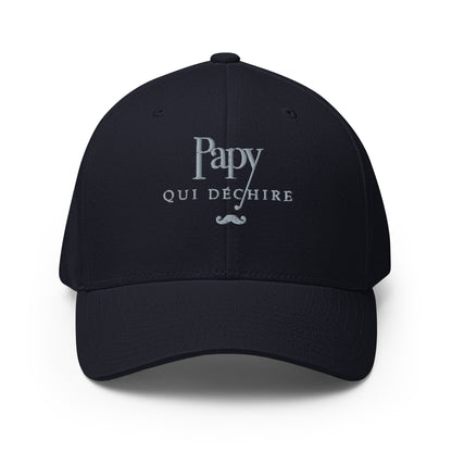 Papy qui déchire - Casquette Structurée en Sergé