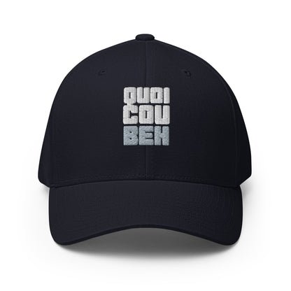 Quoicoubeh - Casquette Structurée en Sergé - Brodée