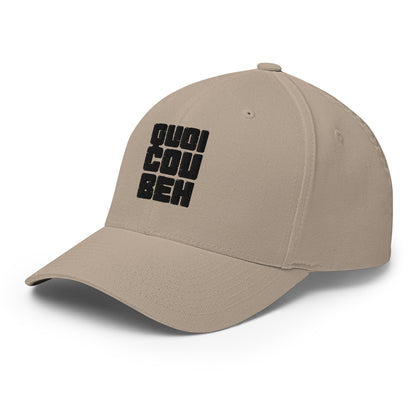 Quoicoubeh - Casquette Structurée en Sergé - Brodée