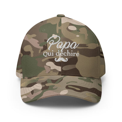 Papa qui déchire - Casquette Structurée en Sergé - Brodée
