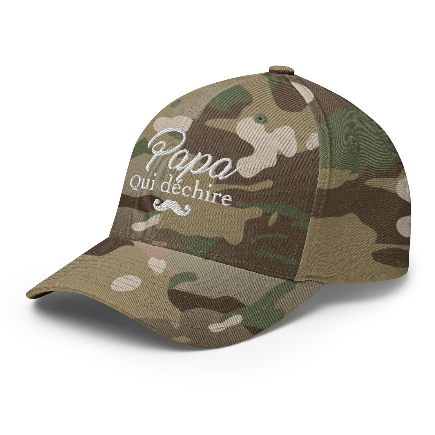 Papa qui déchire - Casquette Structurée en Sergé - Brodée