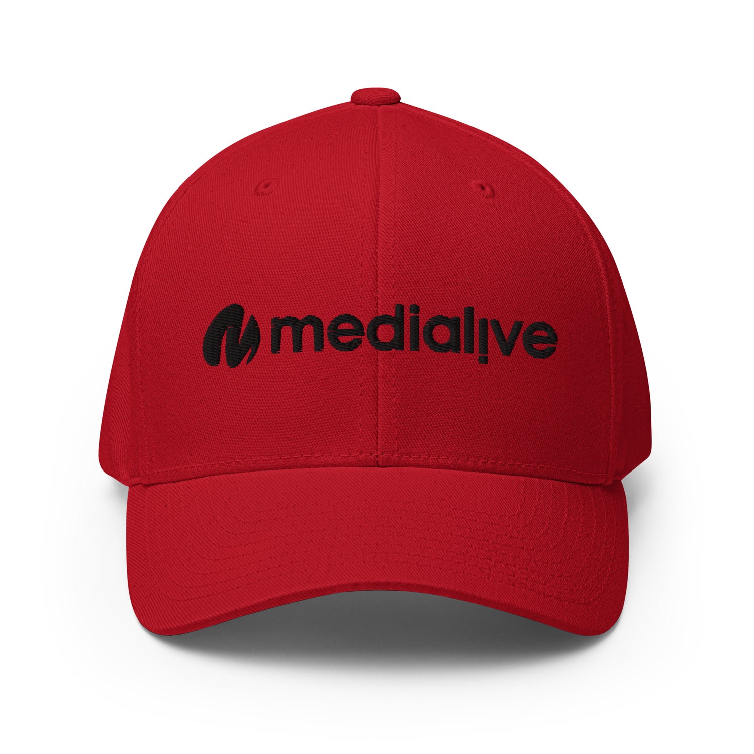 Logo Medialive - Casquette Structurée en Sergé - Brodée