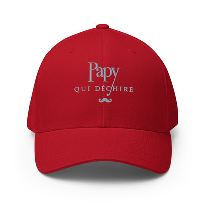 Papy qui déchire - Casquette Structurée en Sergé