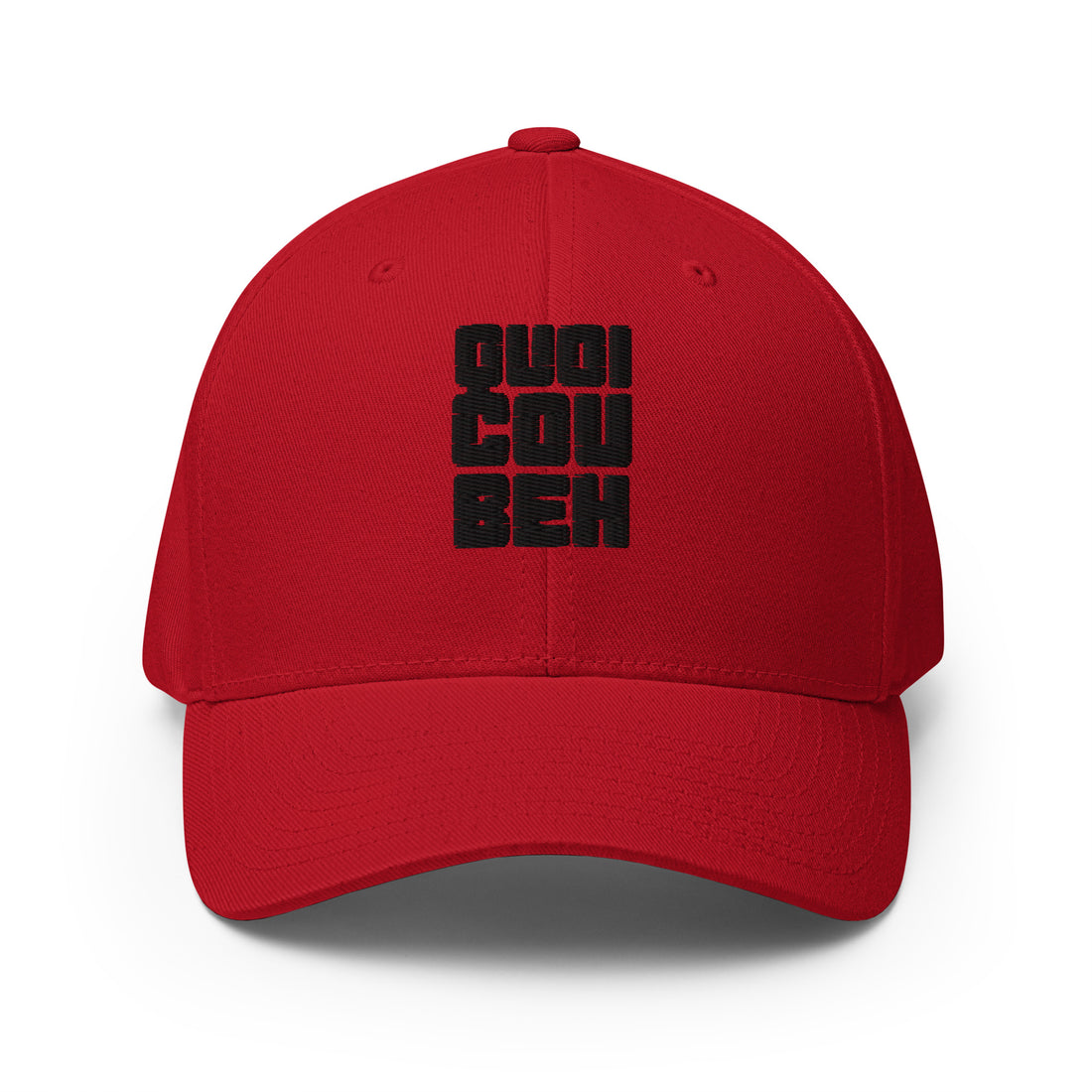 Quoicoubeh - Casquette Structurée en Sergé - Brodée
