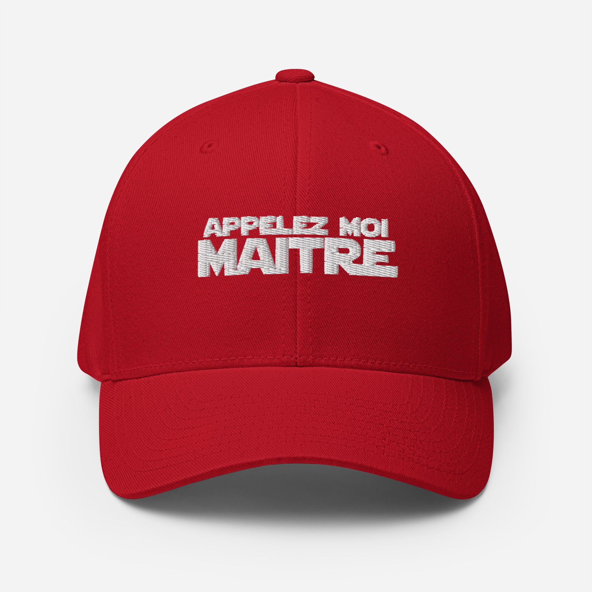 Appelez moi maitre - Casquette Structurée en Sergé - Brodée