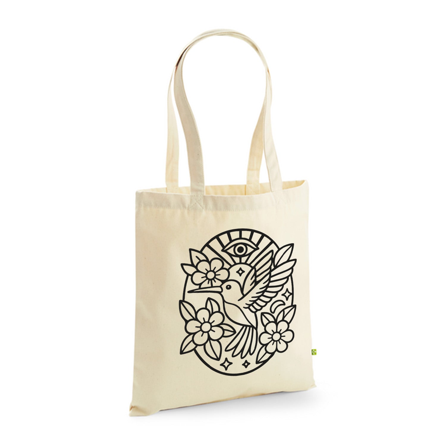 Colibri - Ma Carpette - Tote Bag en coton bio à piquer