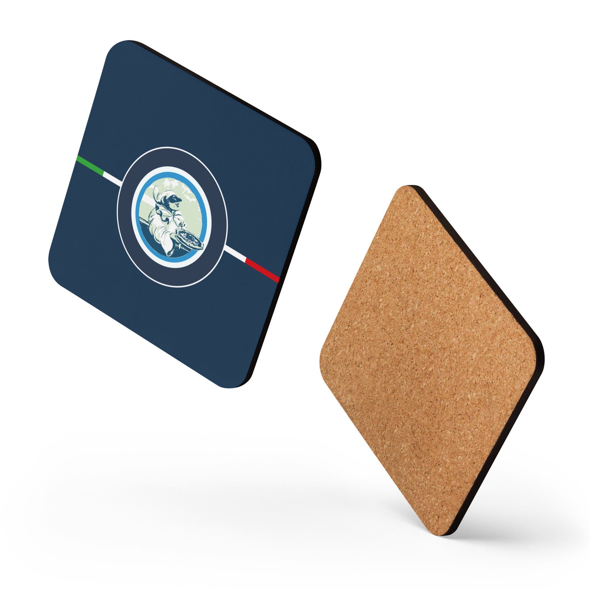 Le Napolitain - Sous-verres en liège patch