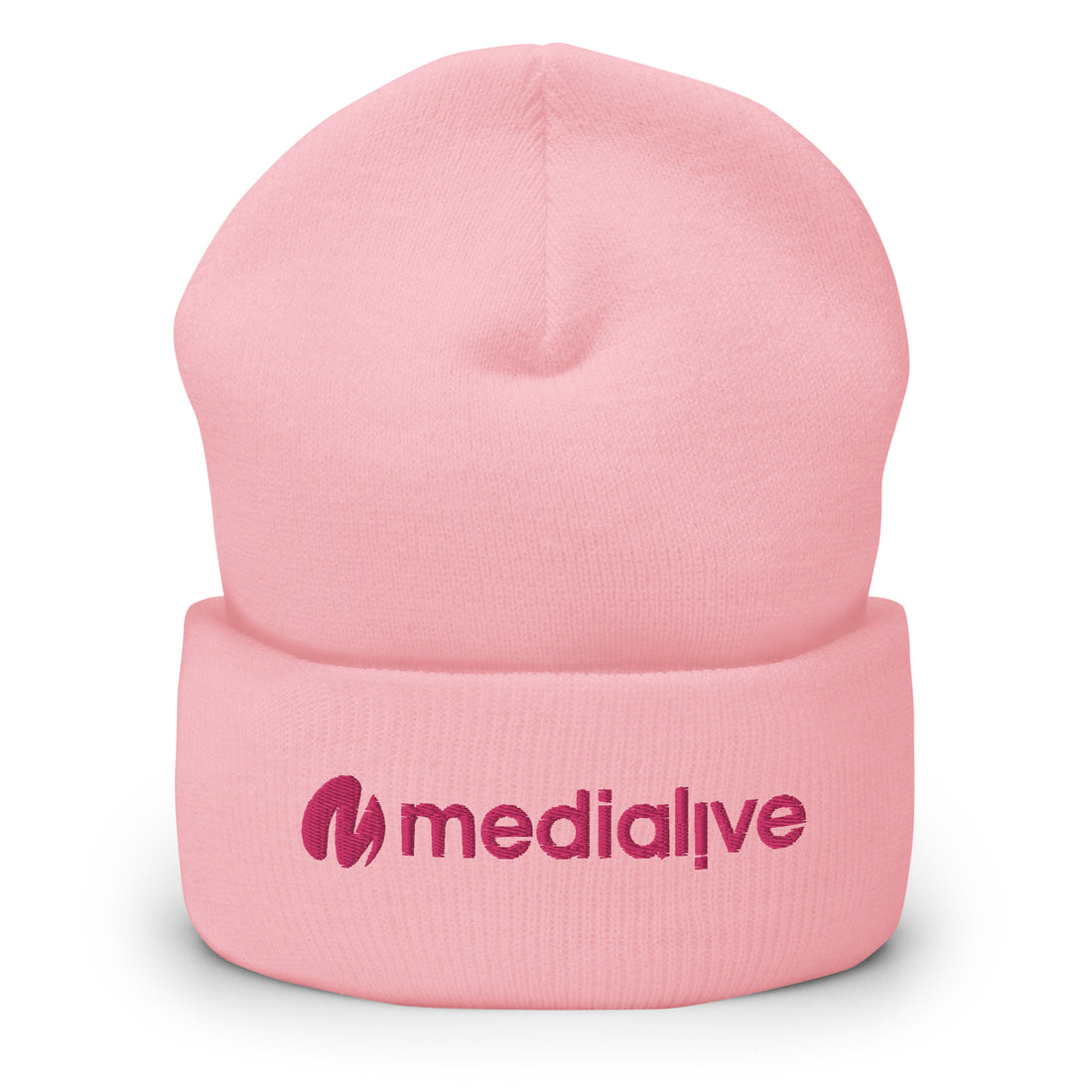 Logo Medialive - Bonnet à Revers - Brodé