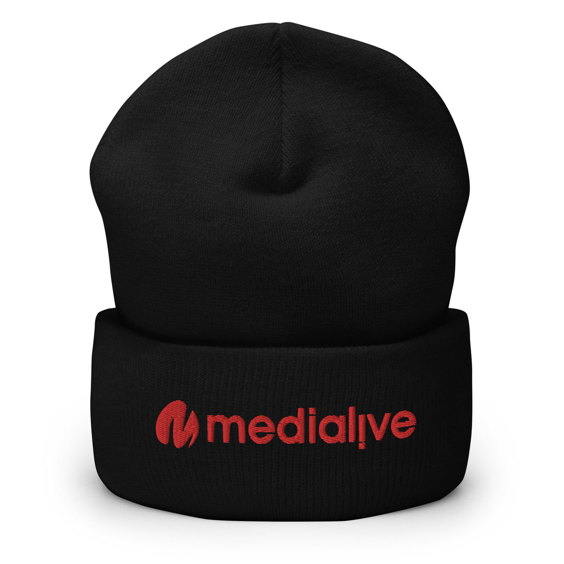 Logo Medialive - Bonnet à Revers - Brodé