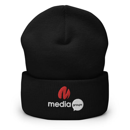 Media Group - Pro - Bonnet à Revers - Brodé
