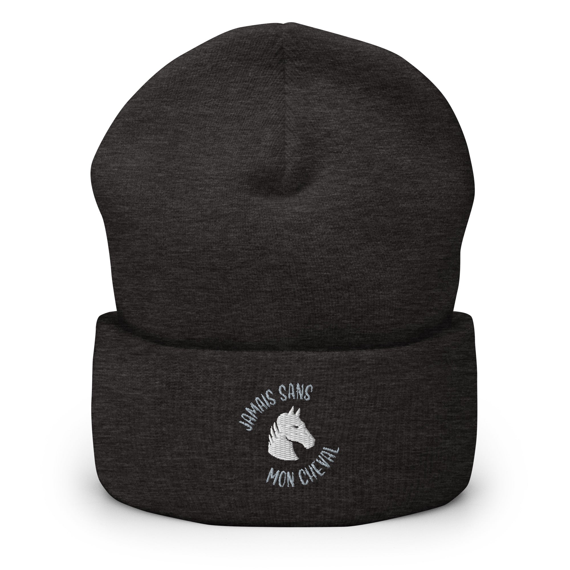 Jamais sans mon cheval - Bonnet à Revers - Brodé