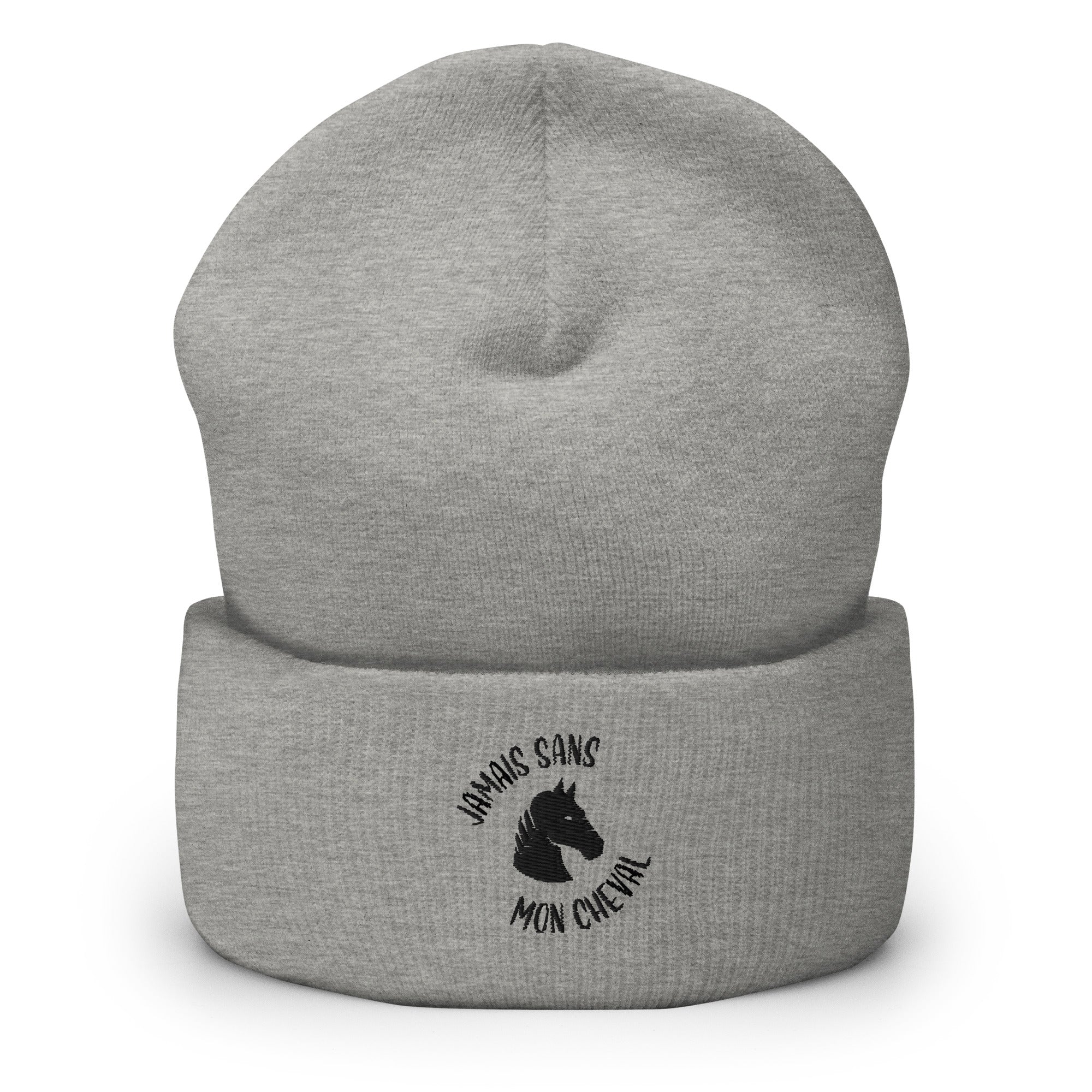 Jamais sans mon cheval - Bonnet à Revers - Brodé