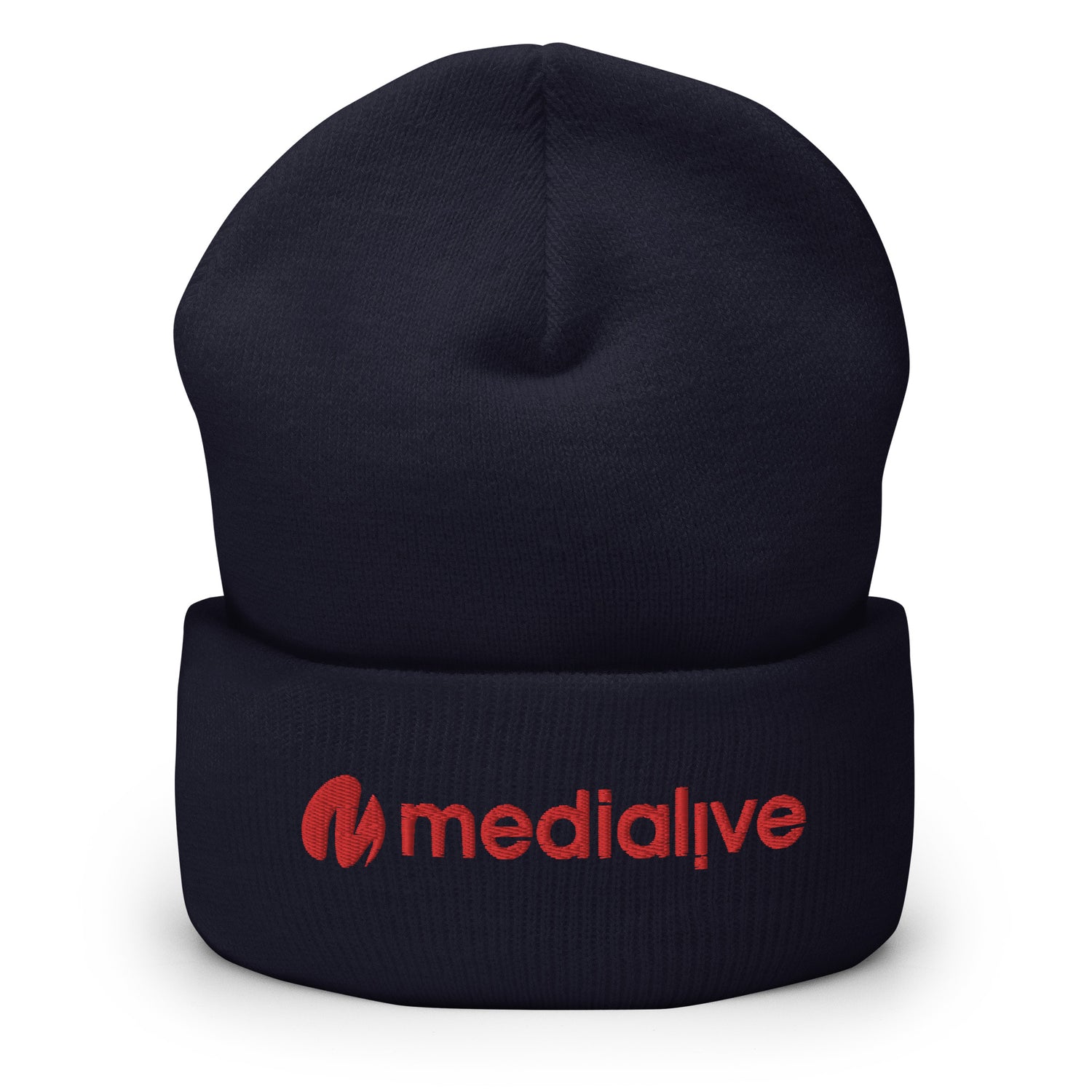 Logo Medialive - Bonnet à Revers - Brodé