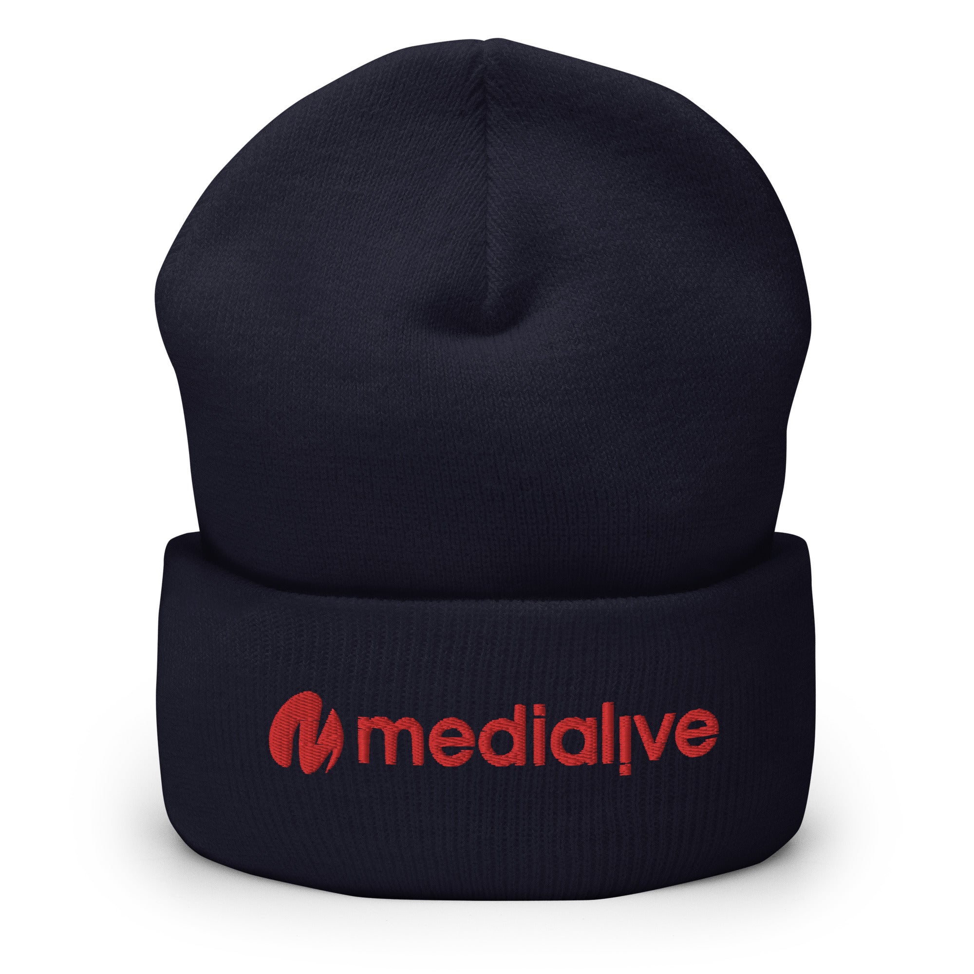 Logo Medialive - Bonnet à Revers - Brodé