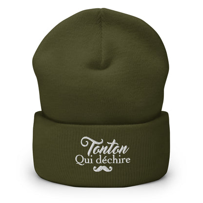 Tonton qui déchire - Bonnet à Revers - Brodé