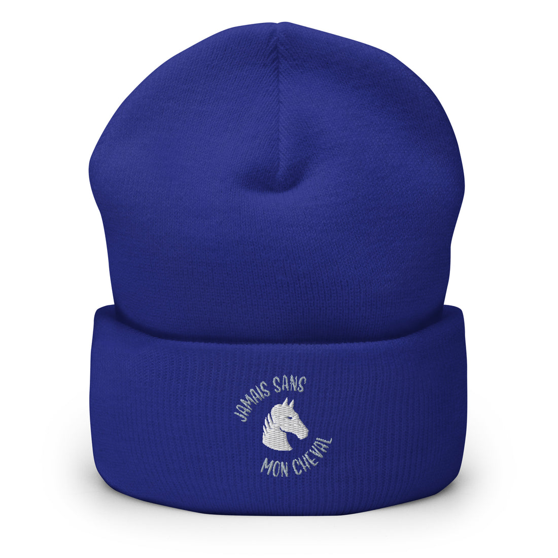 Jamais sans mon cheval - Bonnet à Revers - Brodé