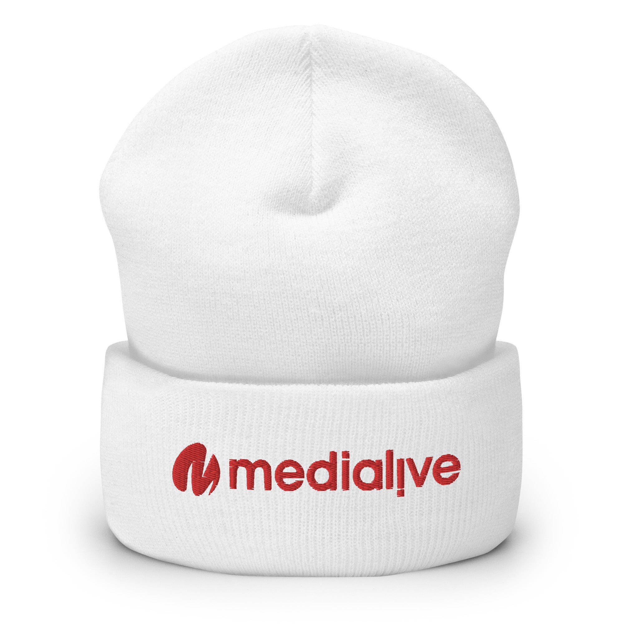Logo Medialive - Bonnet à Revers - Brodé