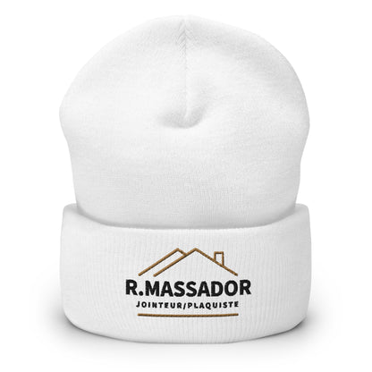 R. Massador - Bonnet à Revers - Brodé