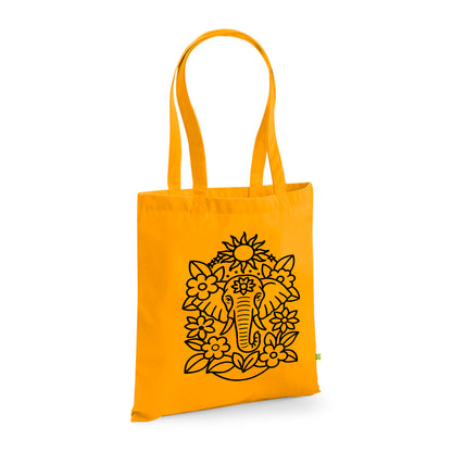 Elephant - Ma Carpette - Tote Bag en coton bio à piquer