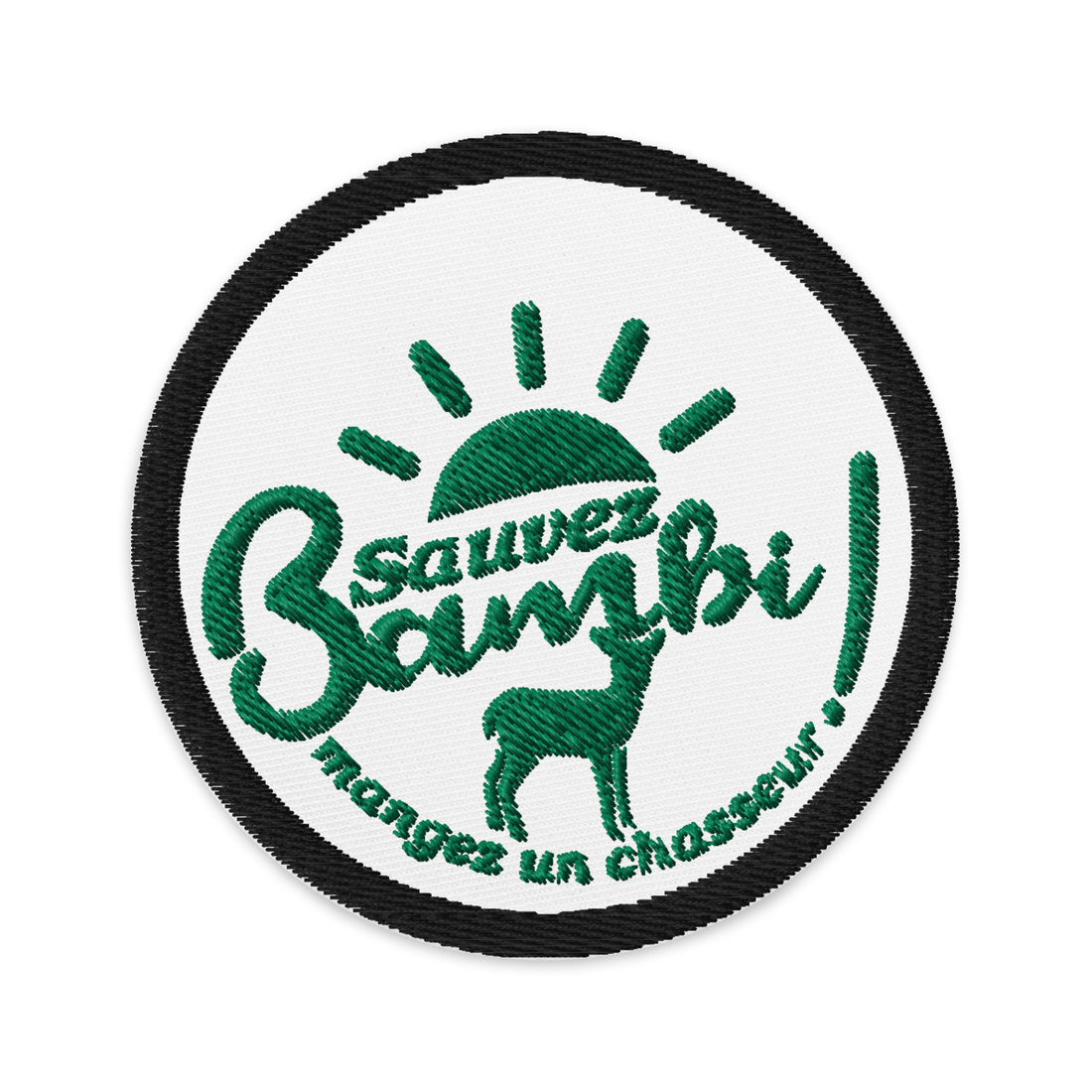 Sauvez Bambi - Patchs brodés