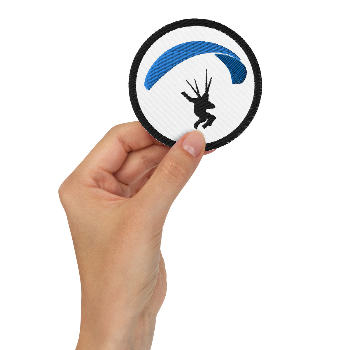 Patch Brodé Silhouette Montagne Renard - ThermoCollant Ou à Coudre - Déco Vêtements Personnalisable
