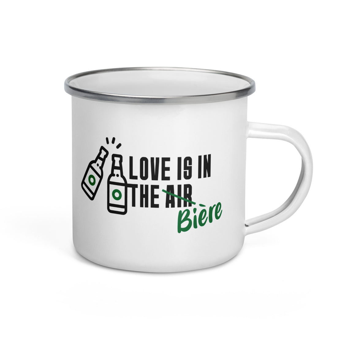 Love is in the bière -Mug émaillé