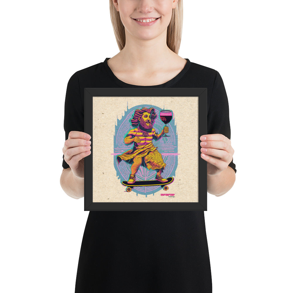 Hop Hop Hop - DVS - Bacchus Rider - Affiche Encadrée